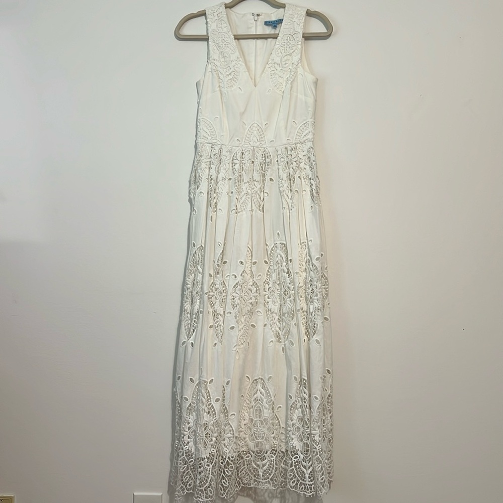White eyelet Antonio Melani dress